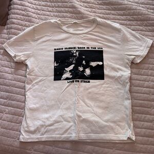 Brandy Melville Black and White Short Sleeve Tees
